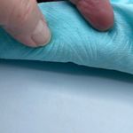 Vintage padded intimates bag. Satin with rose decor. Blue Photo 6