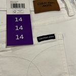 Calvin Klein  White Jean Shorts Size 14 NWT Photo 3