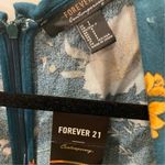 Forever 21 NWT Floral Jumpsuit Green Yellow S Vneck Photo 6