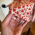 BeachLunchLounge Beach Lunch‎ Lounge Red Sonya Print Long Sleeve Peasant Blouse Size Small Photo 7