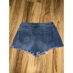 REWASH By  Peace Love Eco Super High Rise Distressed Denim‎ Shorts SZ 13 Photo 3