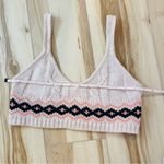 Sage & Oak Young Contemporary Crochet Knit Woman’s Size XL Cropped Bra Top White Photo 1