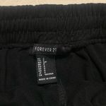 Forever 21 Black Elastic Drawstring Buttery Soft Suede Lightweight Casual Shorts Photo 2