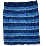 White House | Black Market  Tiered‎ Ruffled Raw Edge Ombre Dot Skirt EUC Size 6 Photo 1