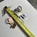 Handcrafted Mixed Metal Teapot / 1 Enamel Brooch Pin Lot Of 3 Photo 7