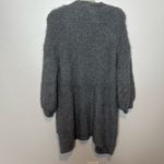 FRNCH NWOT  Eyelash Knit Charcoal Gray Women's Cardigan Open Front S/M Photo 4