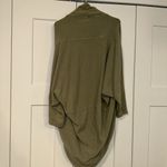 Athleta ETHEREAL COCOON WRAP OPEN CARDIGAN SWEATER Shadow Olive Size XXS / XS Photo 4