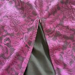 Source Unknown Purple Lace Off Shoulder Ruffle Bell Sleeve Formal Dress Sz XS Photo 5