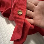 Ralph Lauren Lauren  Red Button Up Long Sleeve Blouse Shirt XL Extra Large Cotton Photo 12