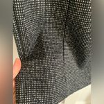 Michael Kors EUC Black White & Blue Skirt Sz 8 Back Zip Kick Vent Straight Photo 1