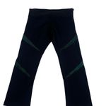 Lorna Jane  Spark 7/8 Tight Crop Leggings Black/Neon Spearmint Size Small Photo 2