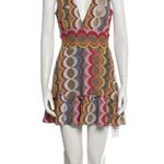 Ramy Brook  Red and Pink Coverup Dress Photo 7