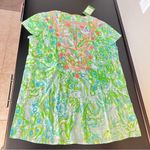 Lilly Pulitzer  Sea breeze Tunic, gauzy Cotton, embroidered, neon colors, XS, NWT Photo 11