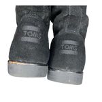 Toms  Serra perforated slouch boot in black suede HIGH ANKLE PULL ON Posh Sho Photo 7