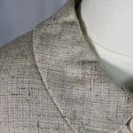 Brooks Brothers Blazer Jacket Womens Size 8 Beige Woven in Italy Career Coat Photo 2