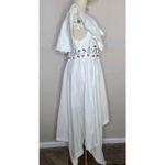 L'Atiste by Amy White One Shoulder Grecian Goddess Asymetrical Dress Size L Size L Photo 4