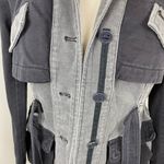 Anthropologie Hei Hei Ruffle Anorak Colorblock Ruffle Back Jacket XSP Steampunk Photo 6