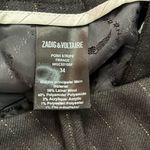 Zadig & Voltaire  Black wool gold striped lined pants 34 Cm Photo 6