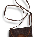 American Eagle Crossbody Very Small Purse Faux Leather Red/Brown Trim Y2K Vibes Photo 0