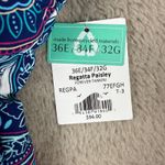 Sunsets Forever Tankini Top Regatta Paisley‎ Twist Front Swimwear 32G Blue Size 32 Photo 3
