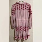 byTiMo pink red embroidered long sleeve Broderie Anglaise Dress Photo 7