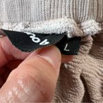 Mono B Tan 100% Cotton Pull On Jogger Pants Pockets Size Large EUC Photo 4