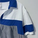 Daily Practice Rugby Babydoll Mini Dress Blue Size M Photo 2