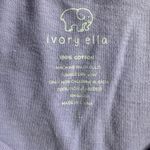 Ivory Ella  Purple Short Sleeve Floral Elephant Graphic Pocket Tee Size Large Photo 4