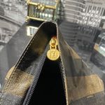 Fendi Authentic  Pequin Striped Tote Bag Leather Handles Photo 10