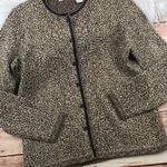 Orvis  wool animal printed cardigan‎ sweater button down Photo 2