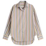 Faithfull the Brand Sz M Oversized Organic Cotton Striped Dress Shirt Blouse Photo 9