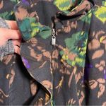 Notations  floral ruffle zip up jacket size medium Photo 5