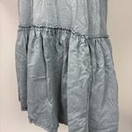 Pull & Bear  Gray Jersey Cotton Oversized Short Sleeve Mini Ruffle T-Shirt Dress XS Photo 3