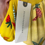 Anthropologie Kendra Dandy Dreamer Top Blouse Button Strawberry Yellow Size 14 Photo 9