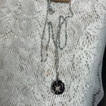 Elegant Silver and gold enamel sun and moon Pendant Necklace Photo 1