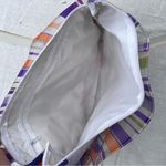 Nordstrom Y2K 70’s Style Polka Dot & Striped Multicolor Tote Bag Photo 3