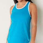PINK - Victoria's Secret Womens Victorias Secret PINK Everyday Ringer Tank Top in Blue - Sz XS Photo 0
