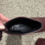 Toms  Leila oxblood leather booties size 9.5 Photo 7