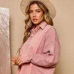 VICI KAMI CONTRAST COLLARD KNIT TOP Photo 0