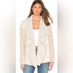 John + Jenn Women’s Sienna Ivory Faux Fur/Suede Drape Sherpa Open Cardigan Sz L Photo 10
