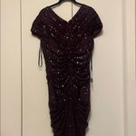 Elegant Sequin Midi Dress in Purple Size XL Photo 10