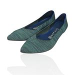 Rothy's ‎ The Point Aqua Heather Turquoise Flats Size 8 Shoes Slip On Ballet Knit Photo 1