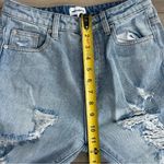 superdown Patty High Waisted Straight Leg Distressed Light Wash Denim Jeans 27 Photo 9