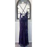 Speechless Embroidered Sequin Mesh Lace-Up Back Gown, Juniors' Size 15 NWT Photo 7