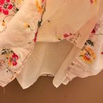 Urban Outfitters Floral Keyhole Dress Cream Large Photo 4