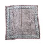 Club 7 Echo Silk Chiffon Scarf Pink Paisley Print Japan Made Boho Vintage Photo 0