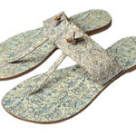 Joie  Blue Paisley La Plage Leather Sandals Size 7 Photo 0