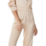 Alice + Olivia  Levi Zip Front Jumpsuit in Almond Women’s Size Small NWT Photo 0