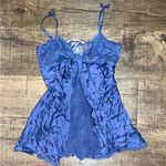 Victoria's Secret NWT periwinkle purple silk babydoll lingerie Photo 0