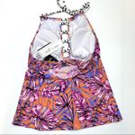 Salt+Cove High Neck Halter tankini Swim Top Med Pink Size undefined Photo 6